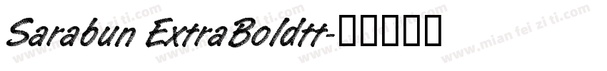 Sarabun ExtraBoldtt字体转换